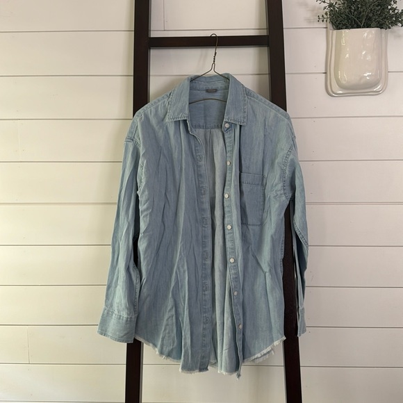 NWOT Aerie Jean Shirt - Picture 1 of 4
